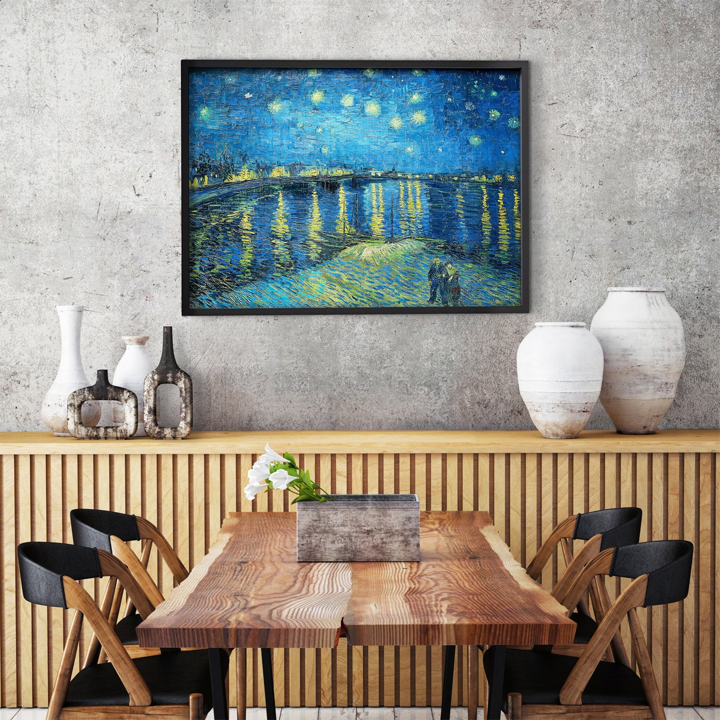 1000 Pieces Jigsaw Puzzle - Vincent Van Gogh: Starry Night Over Rhone (1140)