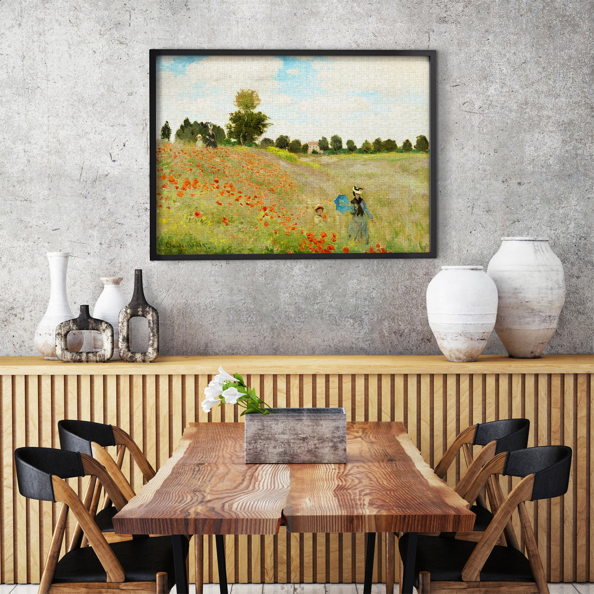 1000 Pieces Jigsaw Puzzle - Claude Monet: Poppy Field (1200)