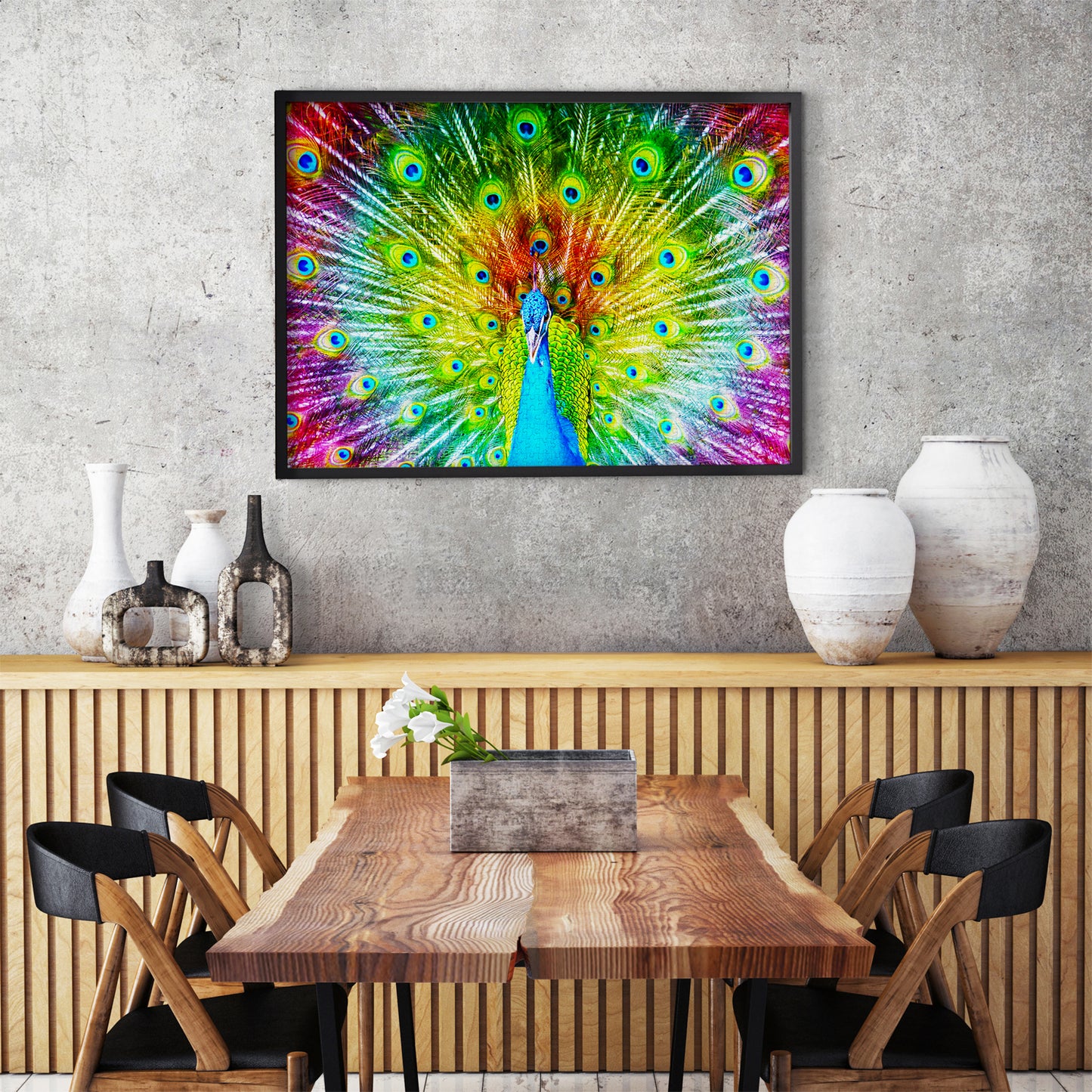 1000 Pieces Jigsaw Puzzle - Colorful Peacock (1251)
