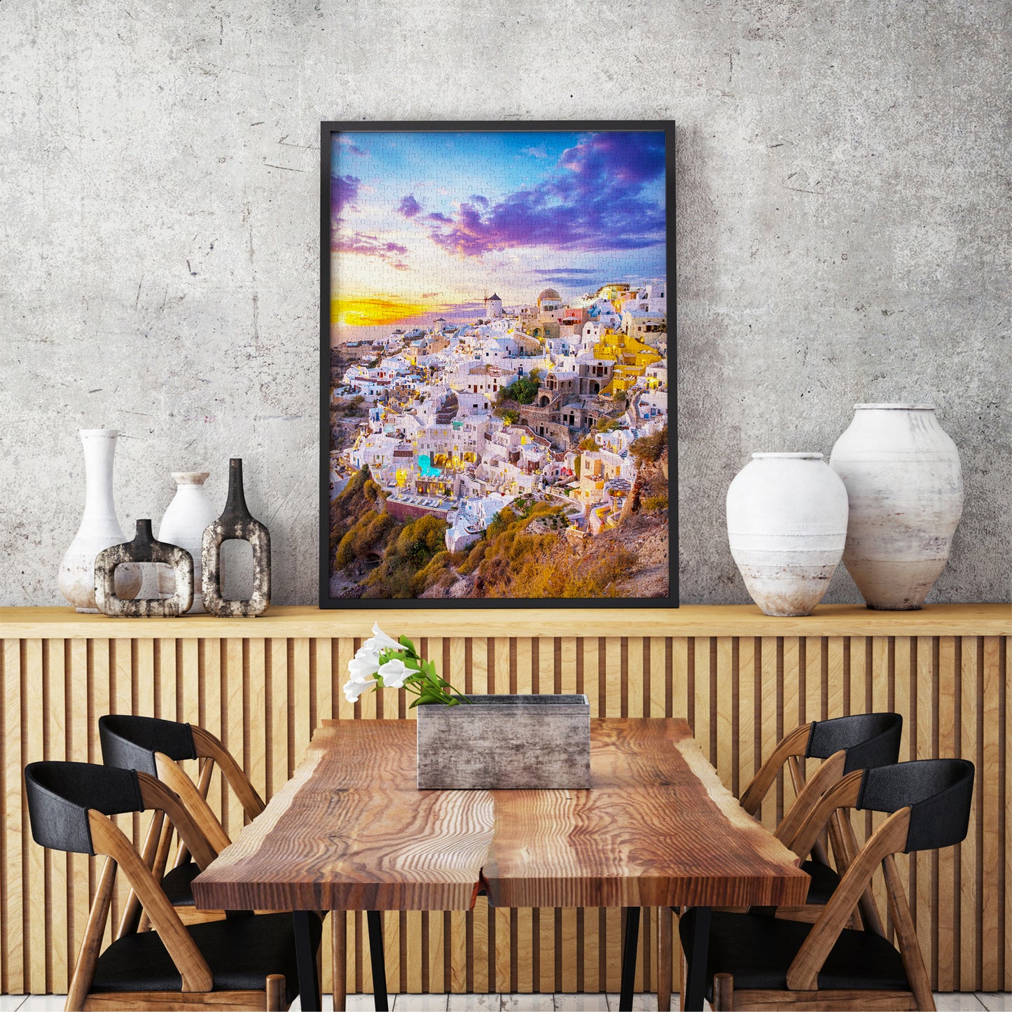 1000 Pieces Jigsaw Puzzle - Sunset over Santorini (1260)