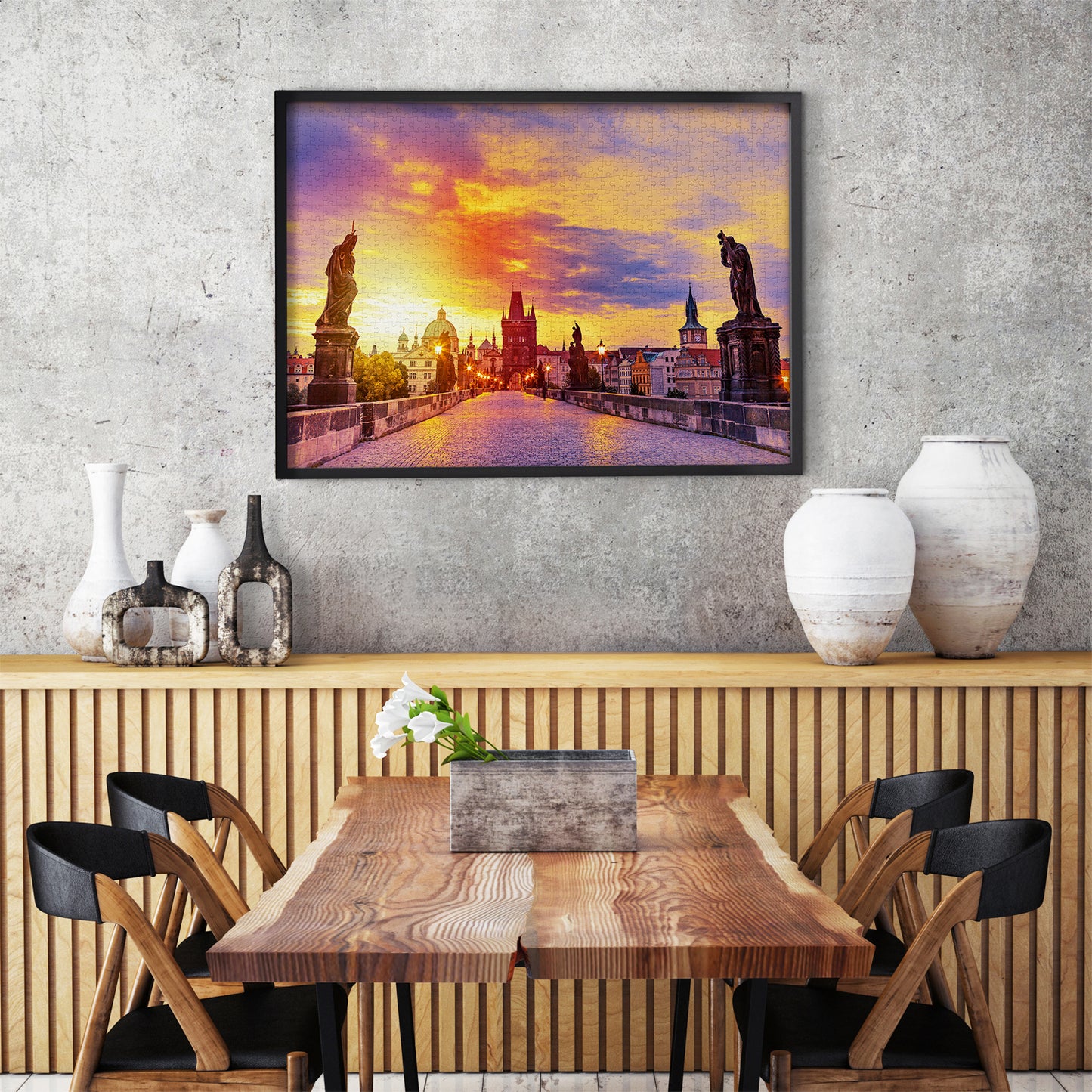 1000 Pieces Jigsaw Puzzle - Charles Bridge at Sunset (1284)
