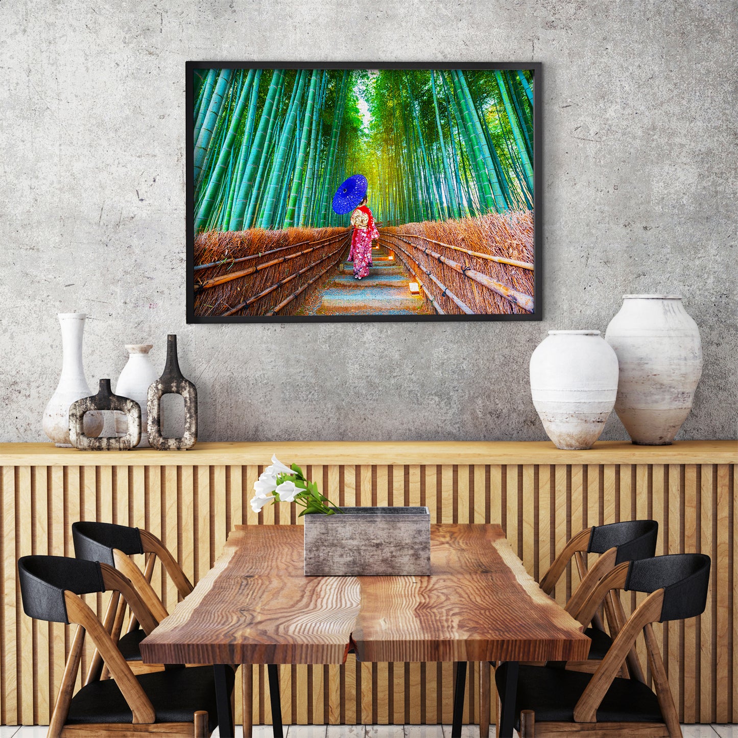 1000 Pieces Jigsaw Puzzle - Asian Woman in Bamboo Forest (1293)