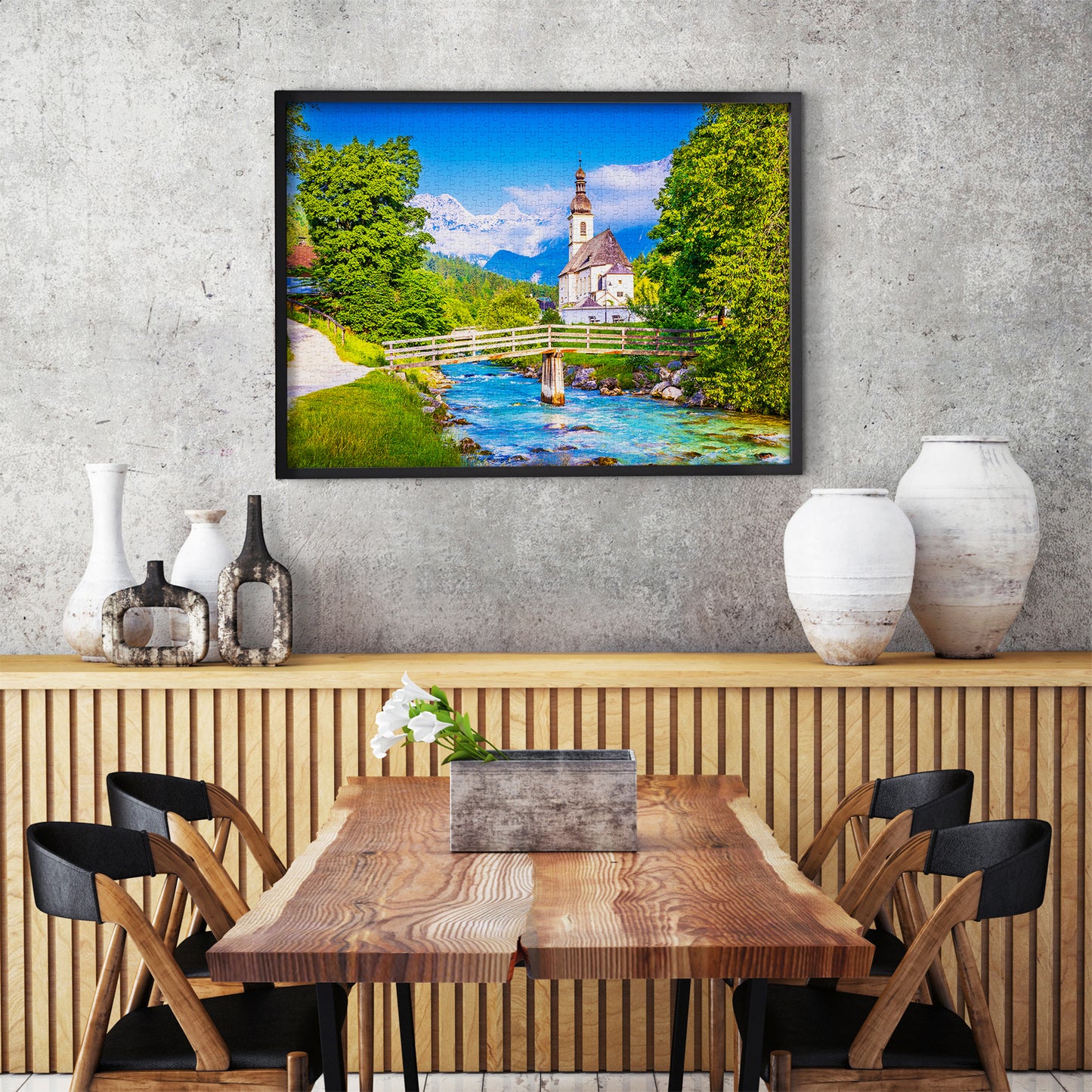 1000 Pieces Jigsaw Puzzle - Small Church in Ramsau (1323)