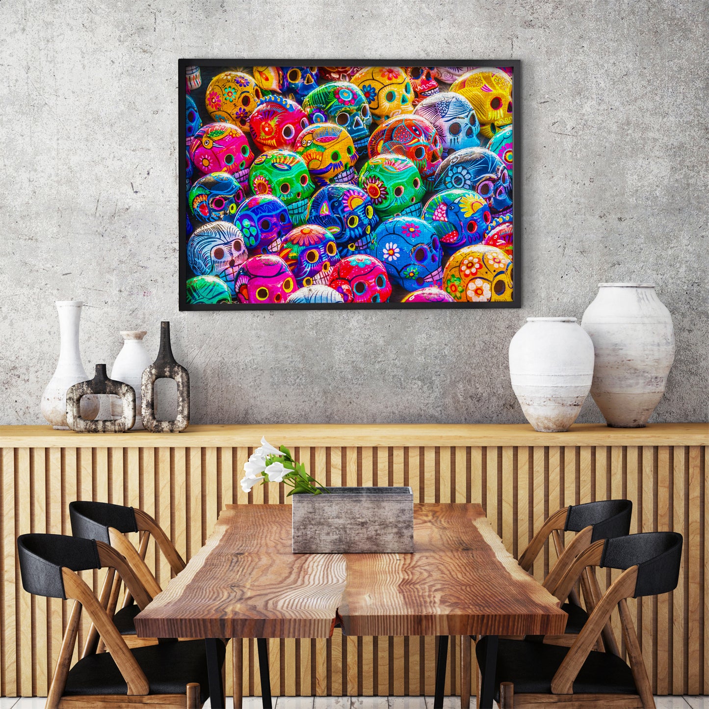 1000 Pieces Jigsaw Puzzle - Colorful Skulls (1464)