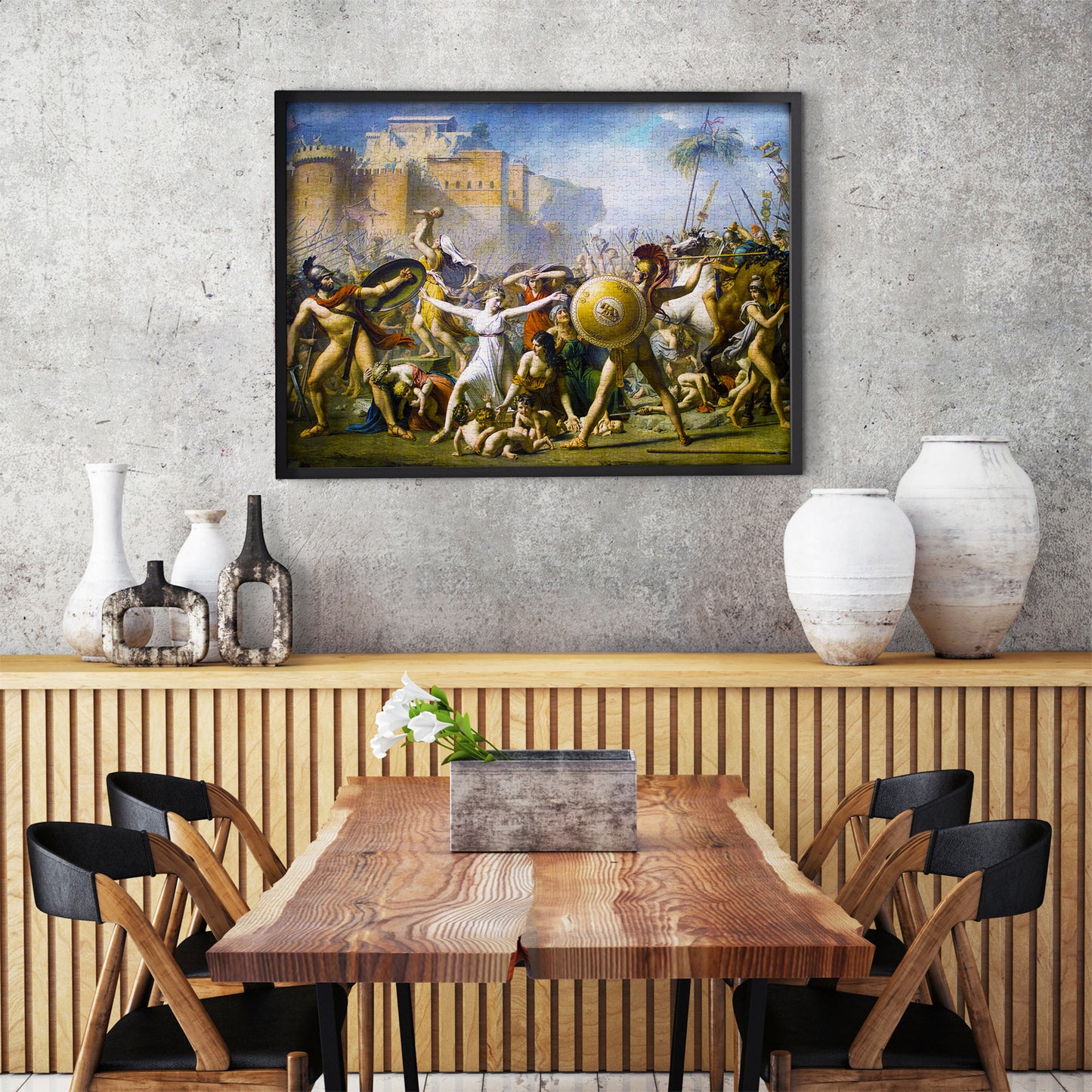1000 Pieces Jigsaw Puzzle - Jacques-Louis David: The Intervention of the Sabine Women (1554)