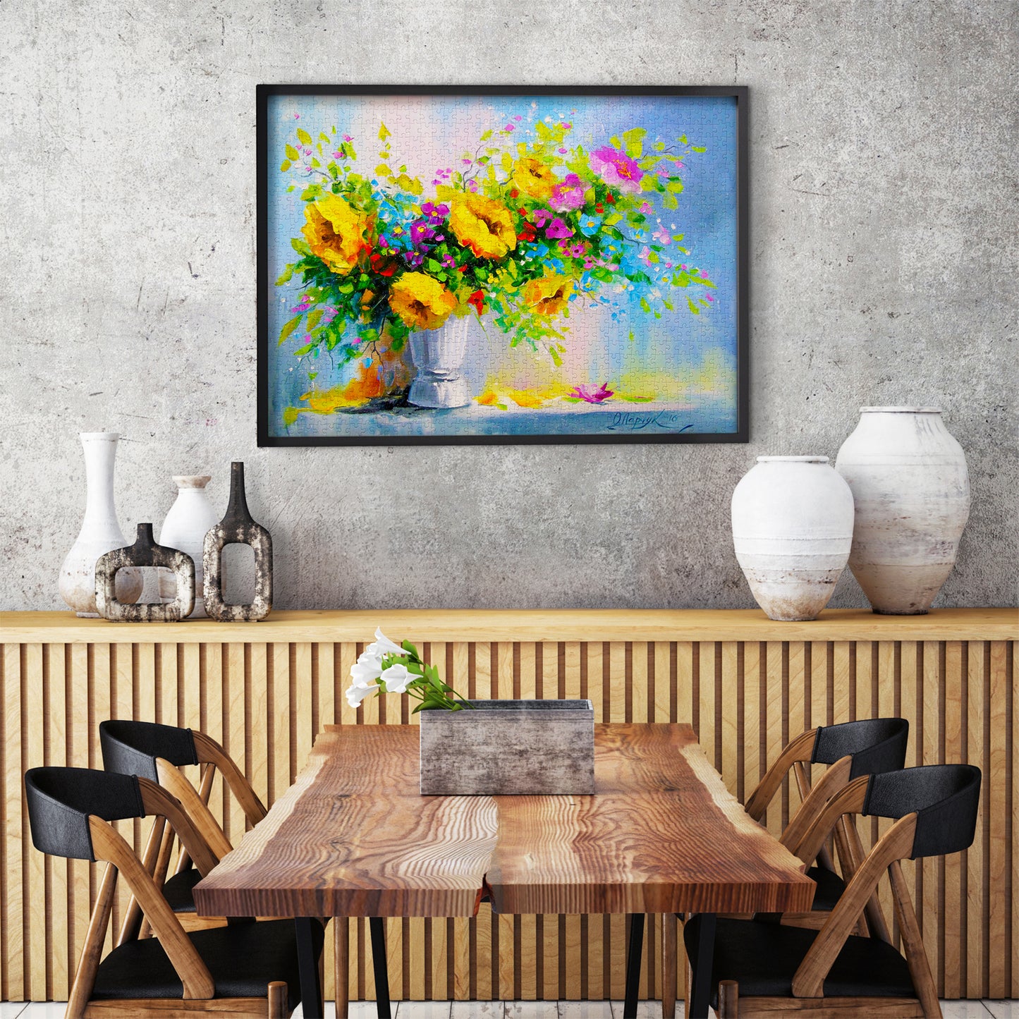 1000 Pieces Jigsaw Puzzle - Bouquet with Yellow Flowers (1699)