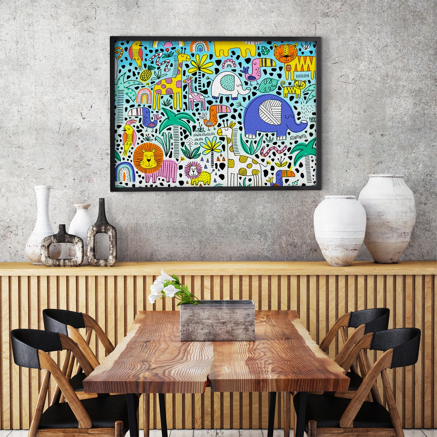 1000 Pieces Jigsaw Puzzle - Doodle Safari (1922)