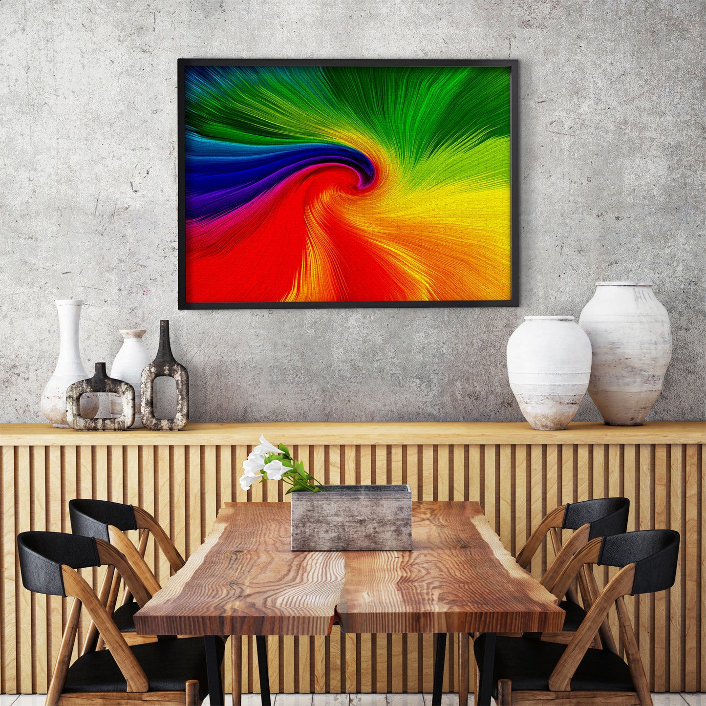 1000 Pieces Jigsaw Puzzle - Spinning Rainbow (1967)
