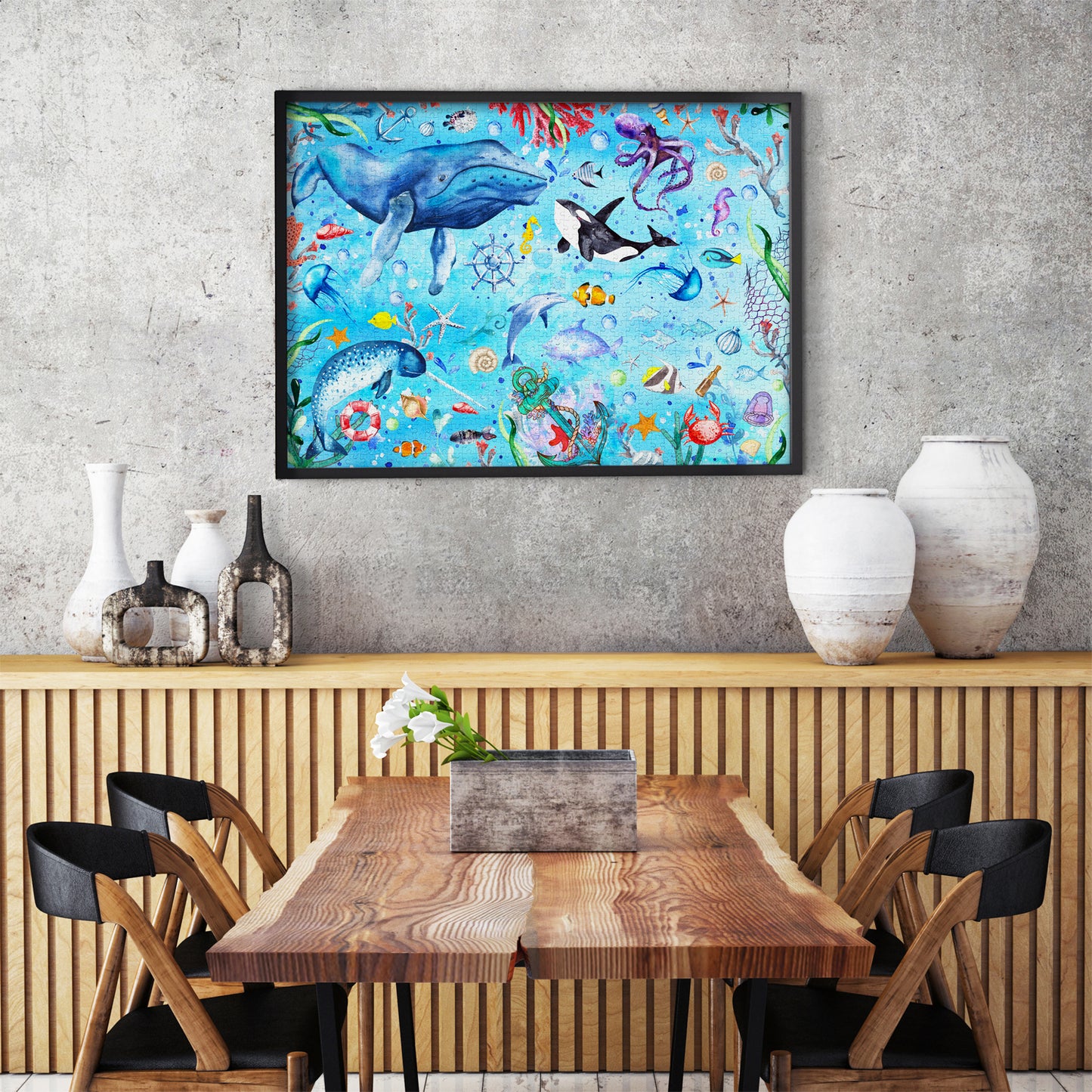 1000 Pieces Jigsaw Puzzle - Deep Blue Sea (2018)