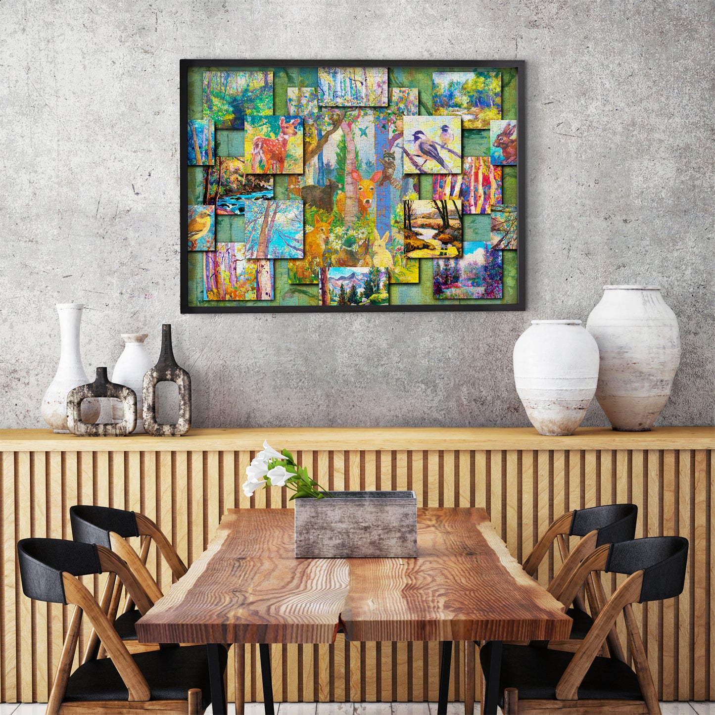 1000 Pieces Jigsaw Puzzle - Woodland Collage (2031)