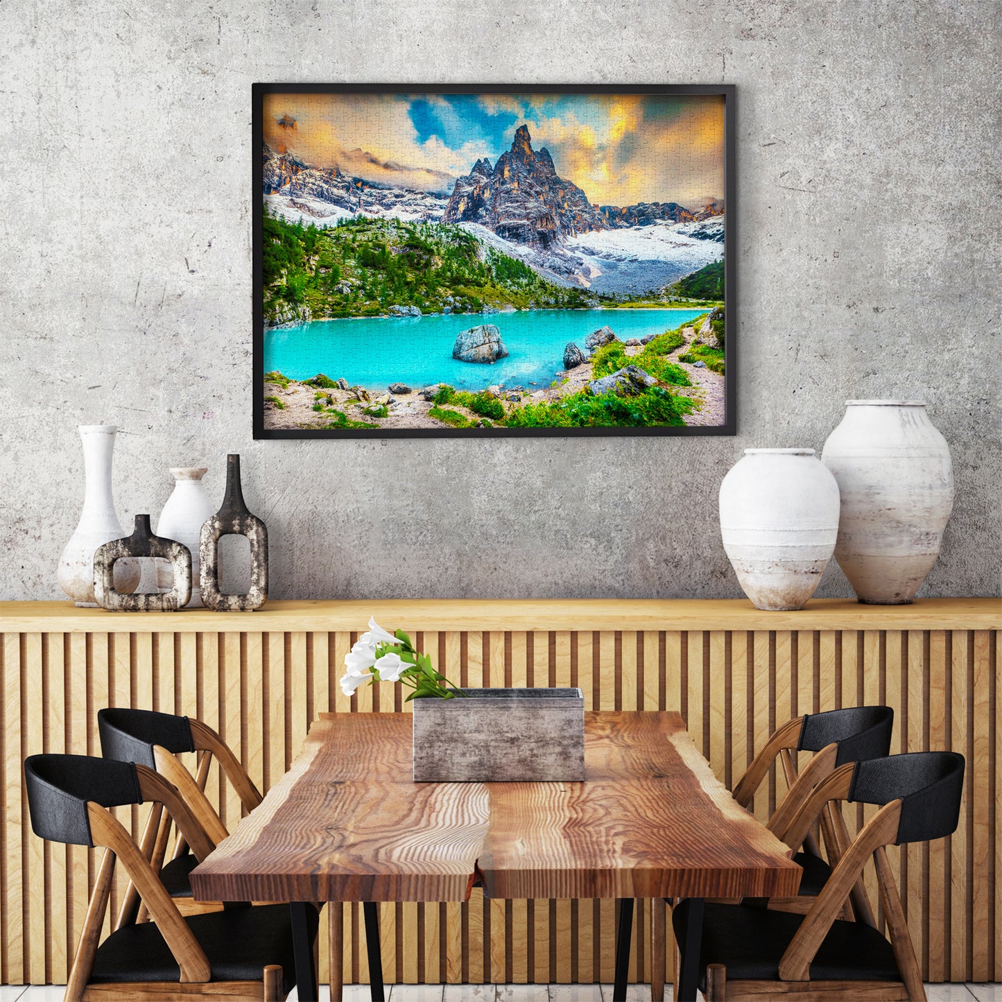1000 Pieces Jigsaw Puzzle - Sorapis Lake, Dolomites, Italy (2083)