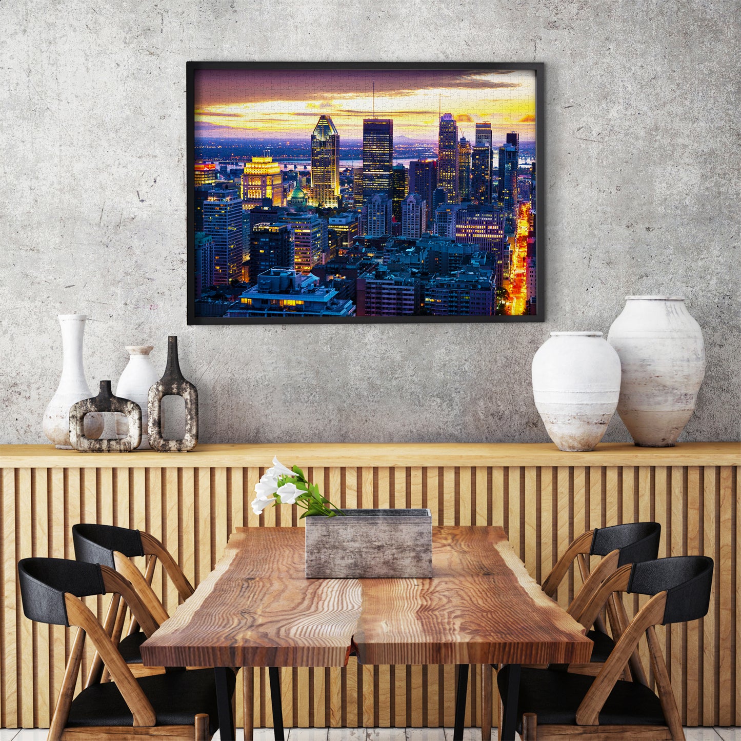 1000 Pieces Jigsaw Puzzle - Montreal Skyline by Night, Canada (2085)