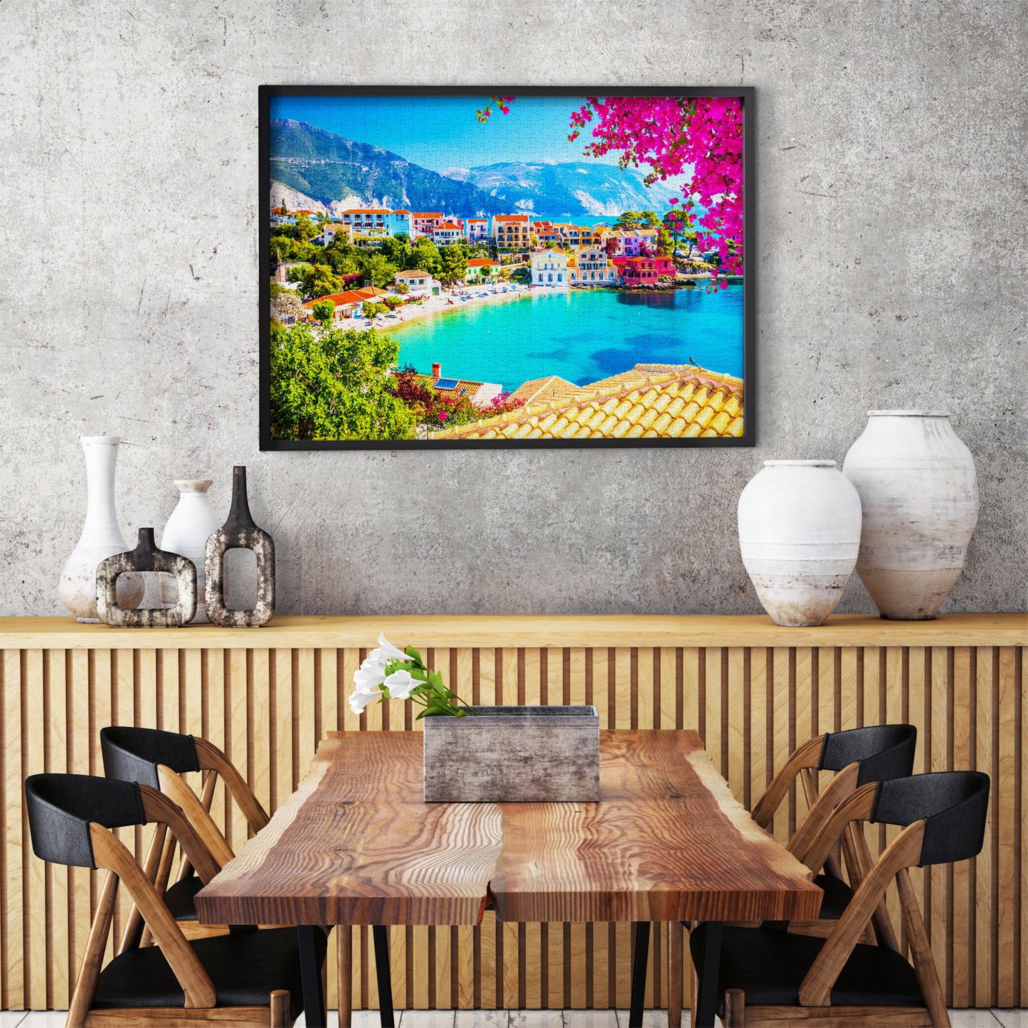 1000 Pieces Jigsaw Puzzle - Assos Village in Cephalonia, Greece (2092)