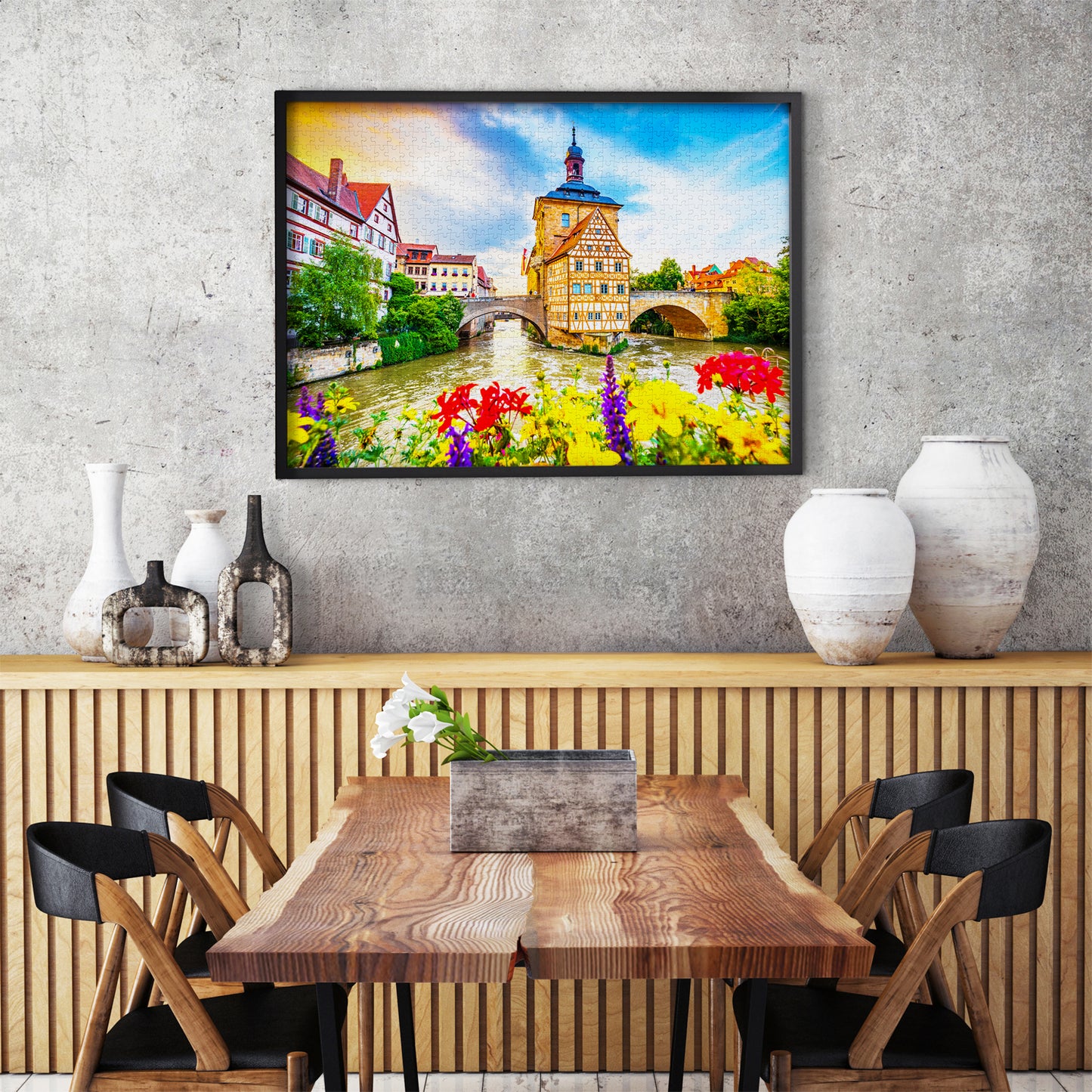 1000 Pieces Jigsaw Puzzle - Bamberg Old Town, Germany (2095)