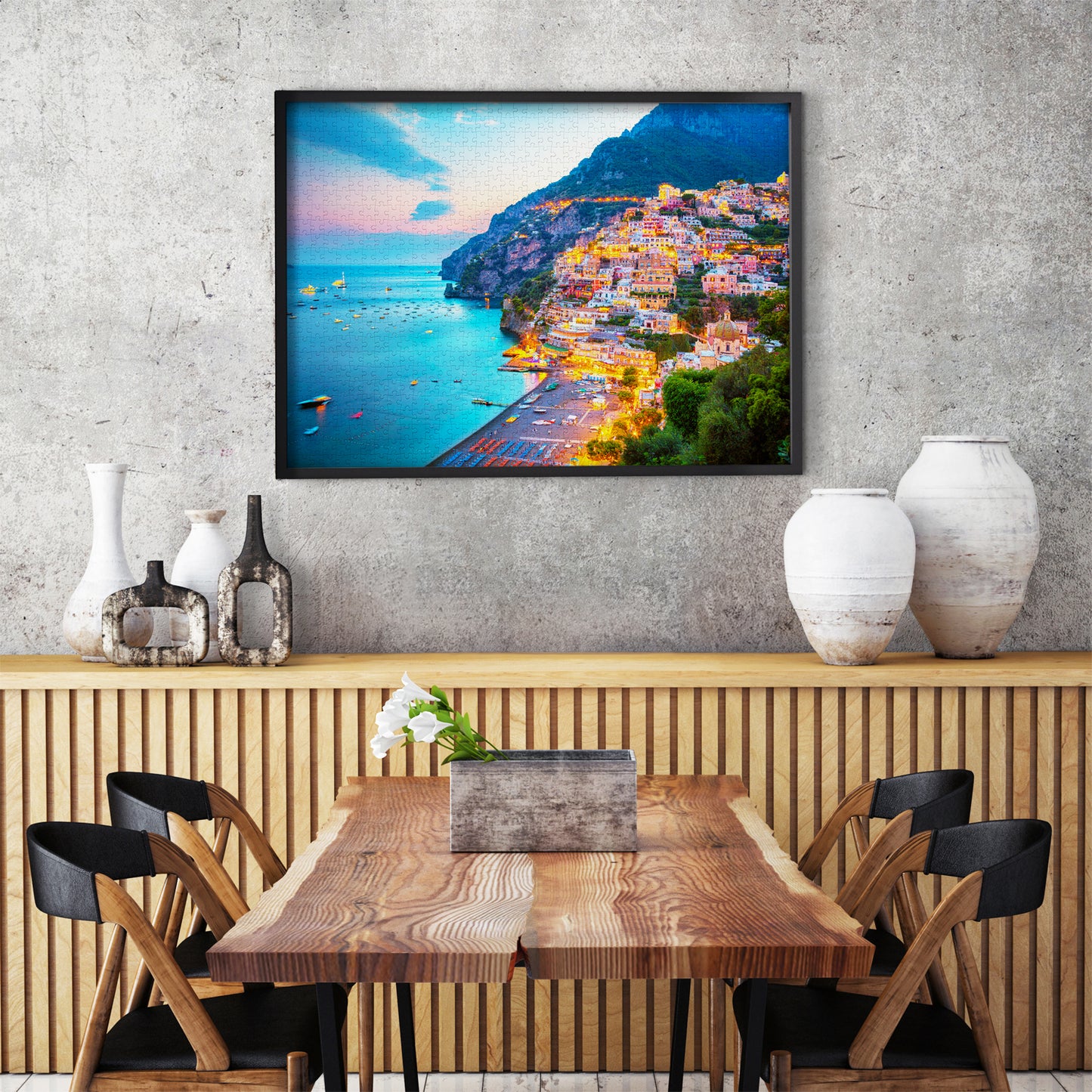 1000 Pieces Jigsaw Puzzle - Positano at Dusk, Italy (2098)