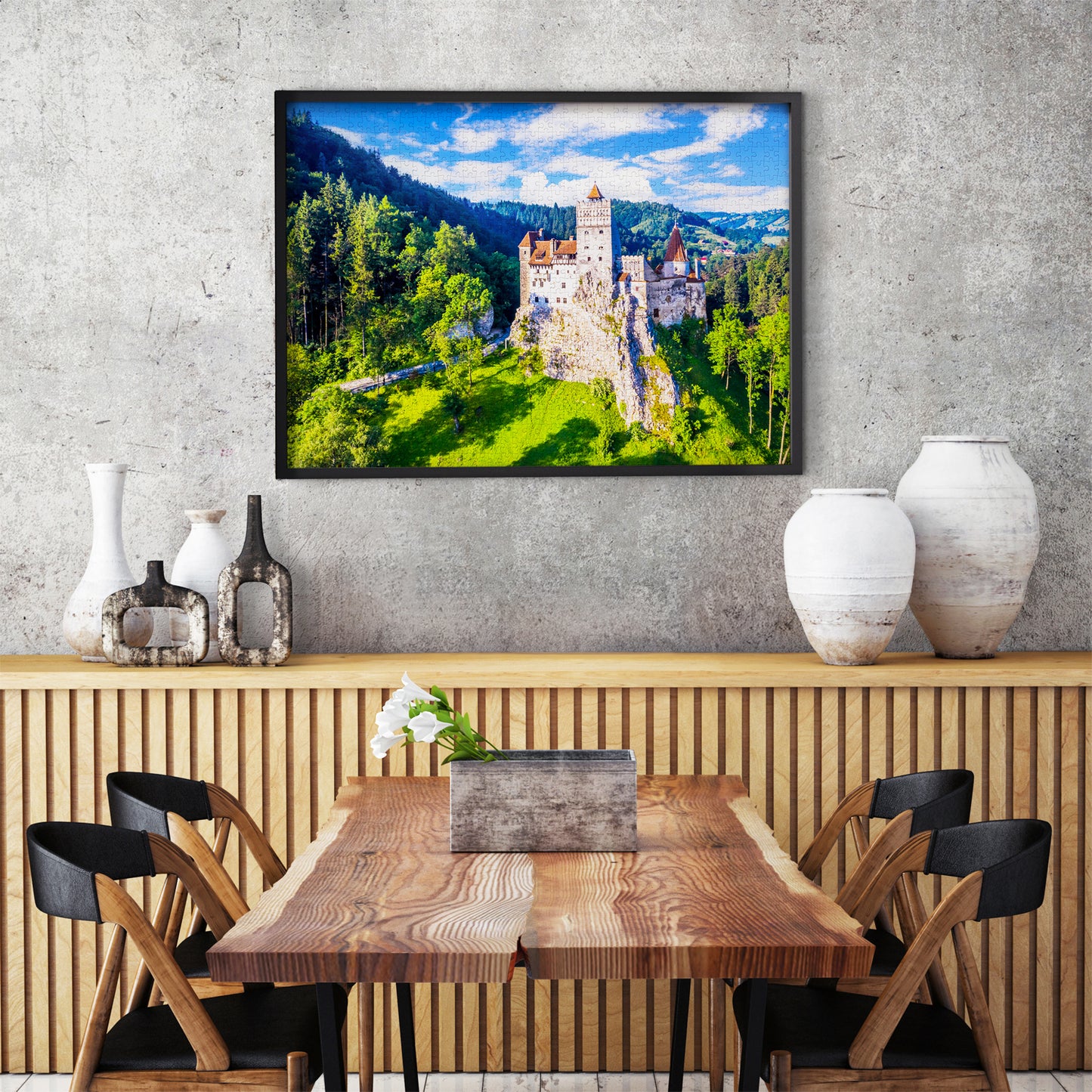1000 Pieces Jigsaw Puzzle - Bran Castle in Summer, Romania (2100)