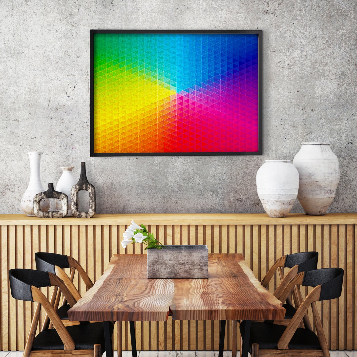 1000 Pieces Jigsaw Puzzle - Kaleidoscopic Rainbow (2108)