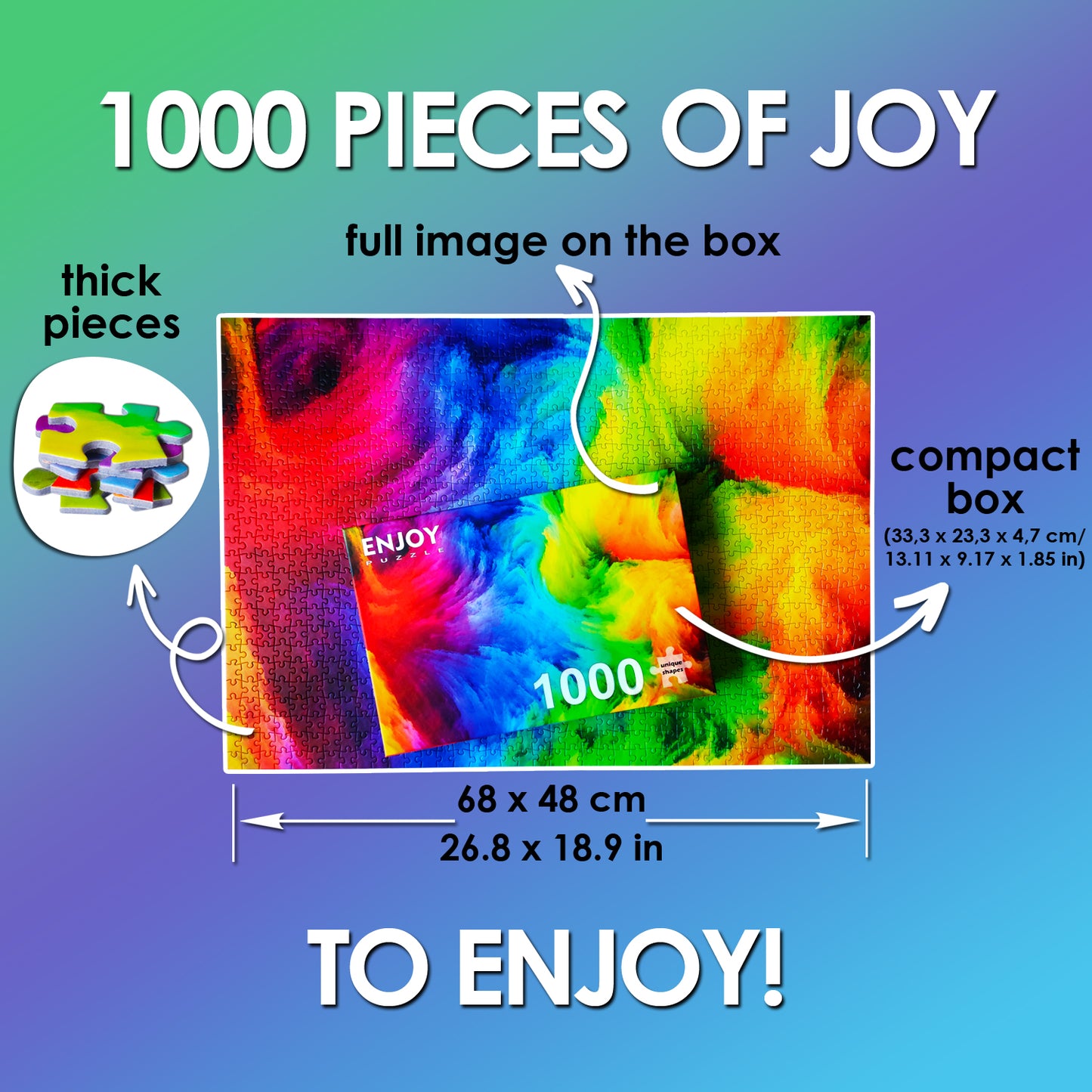 1000 Pieces Jigsaw Puzzle - A Bouquet of Flowers (1756)