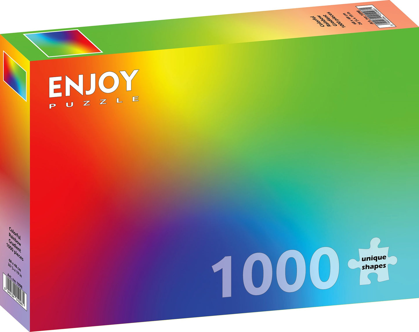1000 Pieces Jigsaw Puzzle - Colorful Rainbow Gradient