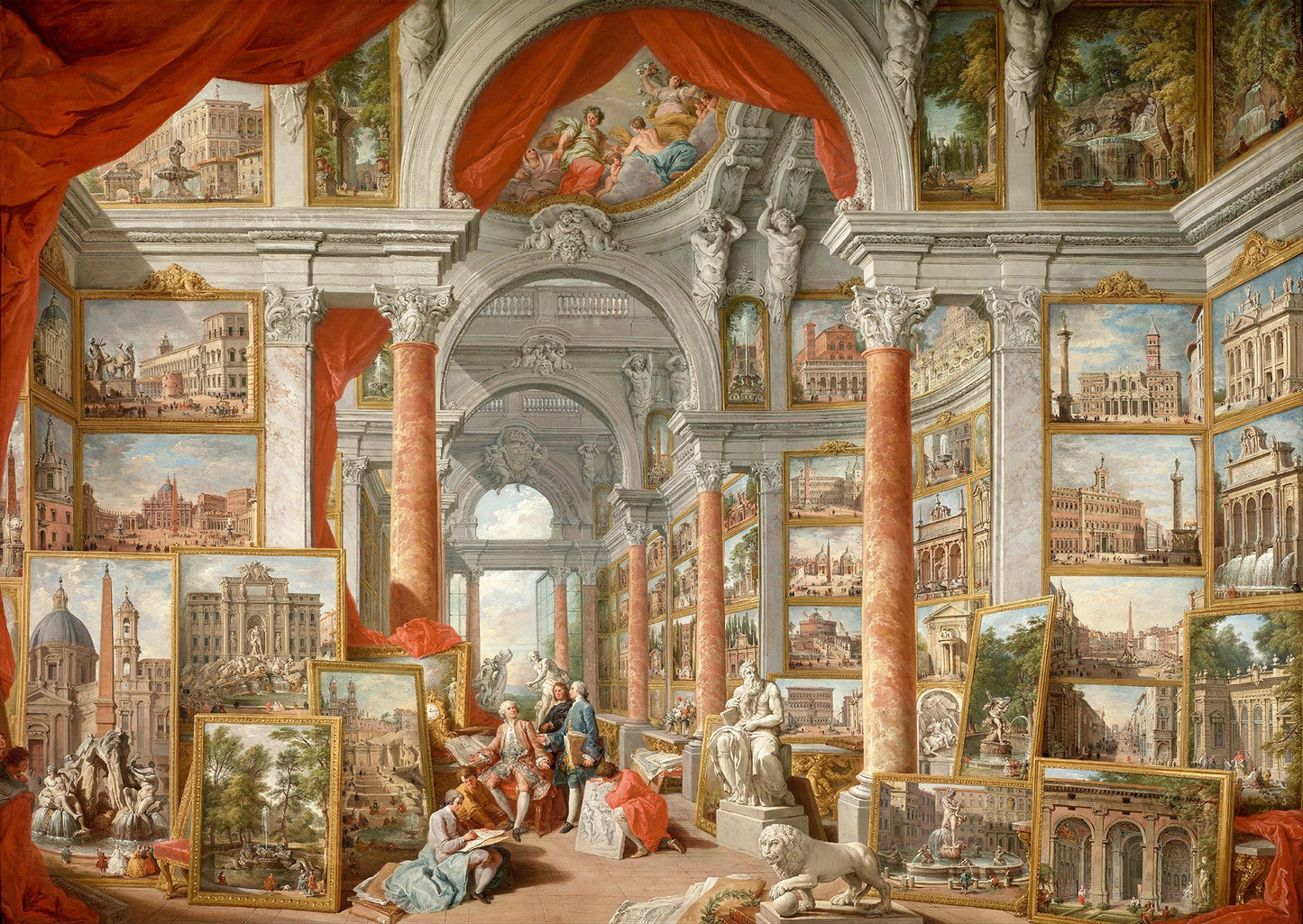 1000 Pieces Jigsaw Puzzle - Paolo Panini: Views of Modern Rome (1119)