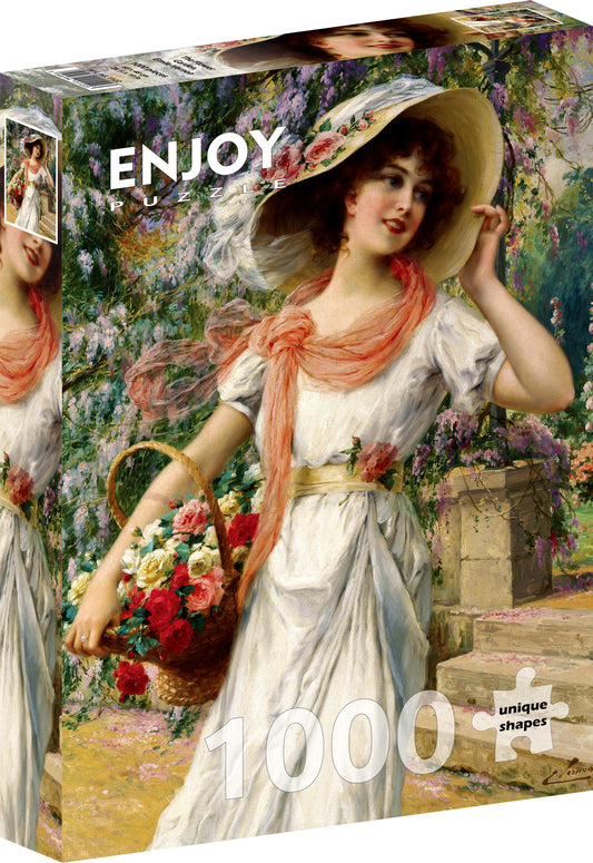1000 Pieces Jigsaw Puzzle - Emile Vernon: The Flower Garden