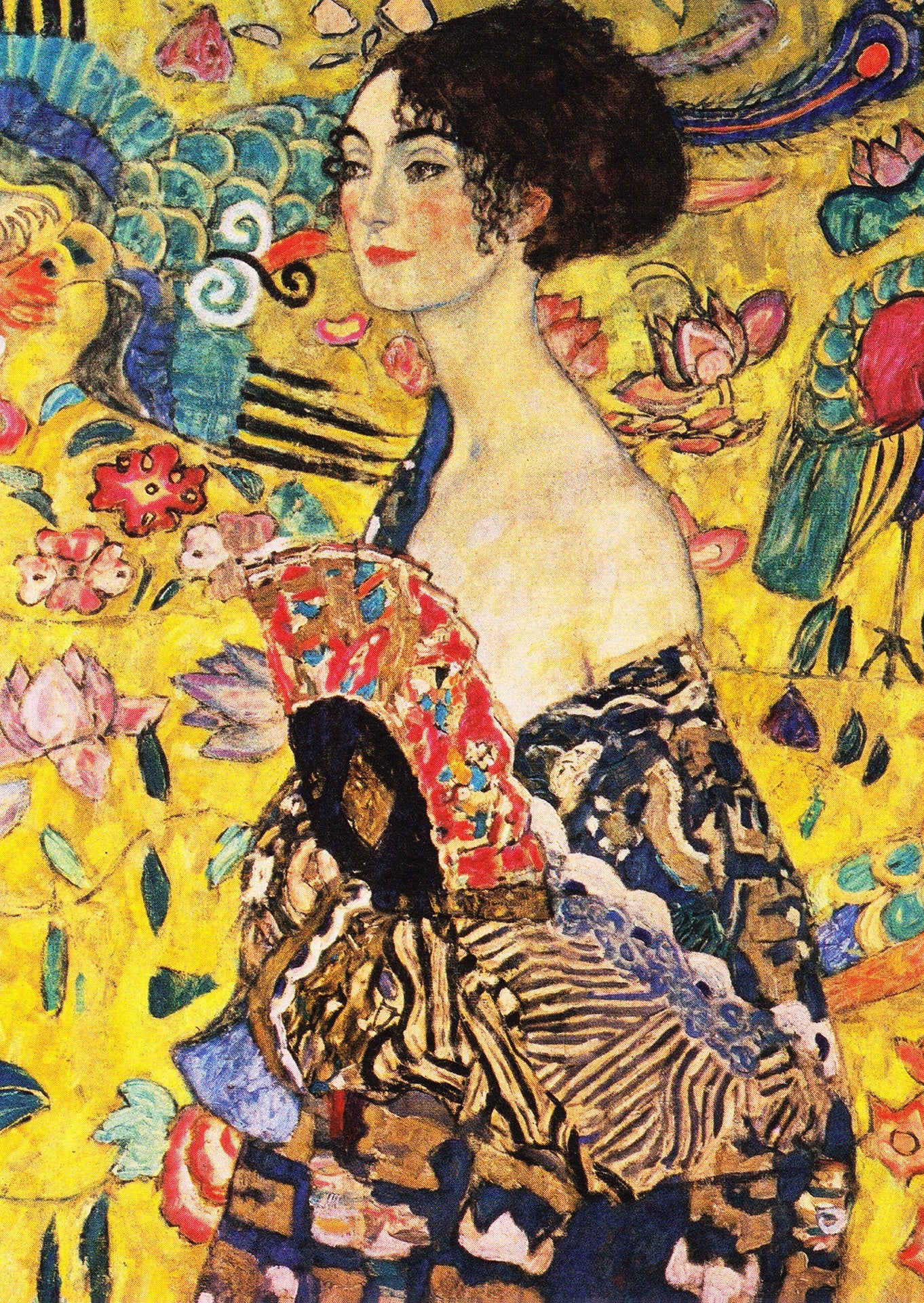 1000 Pieces Jigsaw Puzzle - Gustav Klimt: Lady with a Fan (1128)