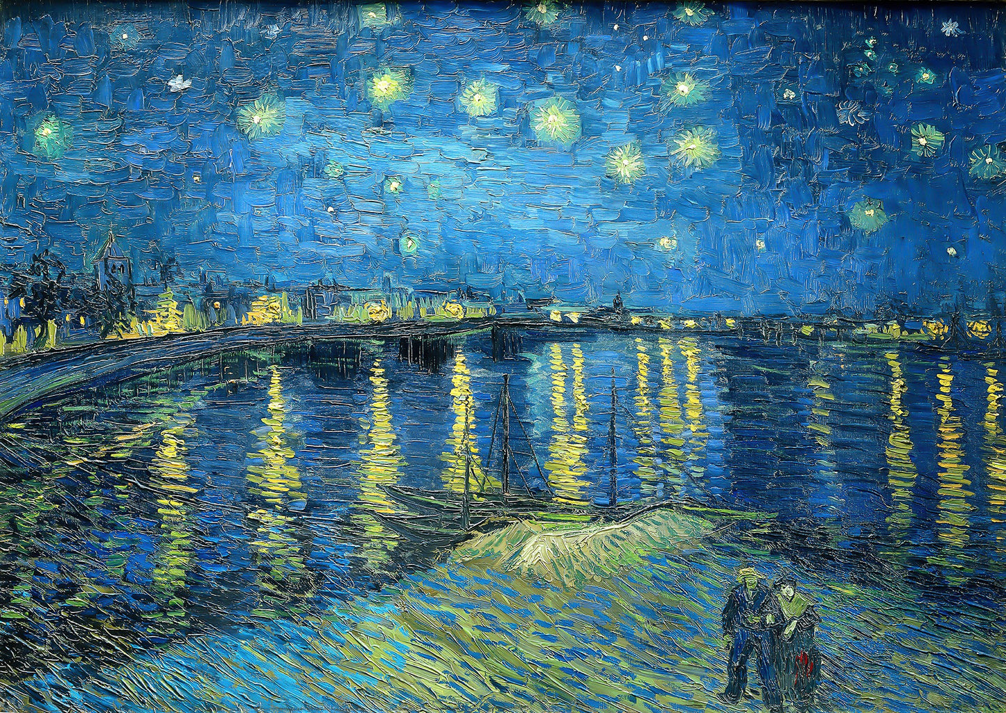 1000 Pieces Jigsaw Puzzle - Vincent Van Gogh: Starry Night Over Rhone (1140)
