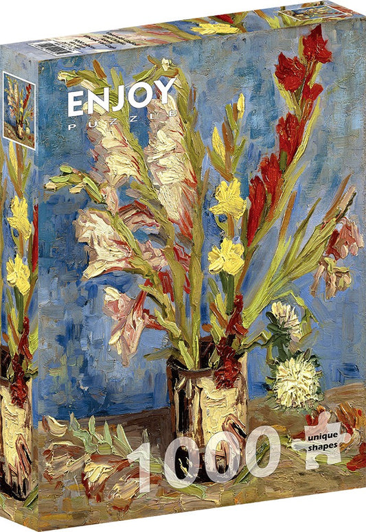 1000 Pieces Jigsaw Puzzle - Vincent Van Gogh: Vase with Gladioli and Chinese Asters