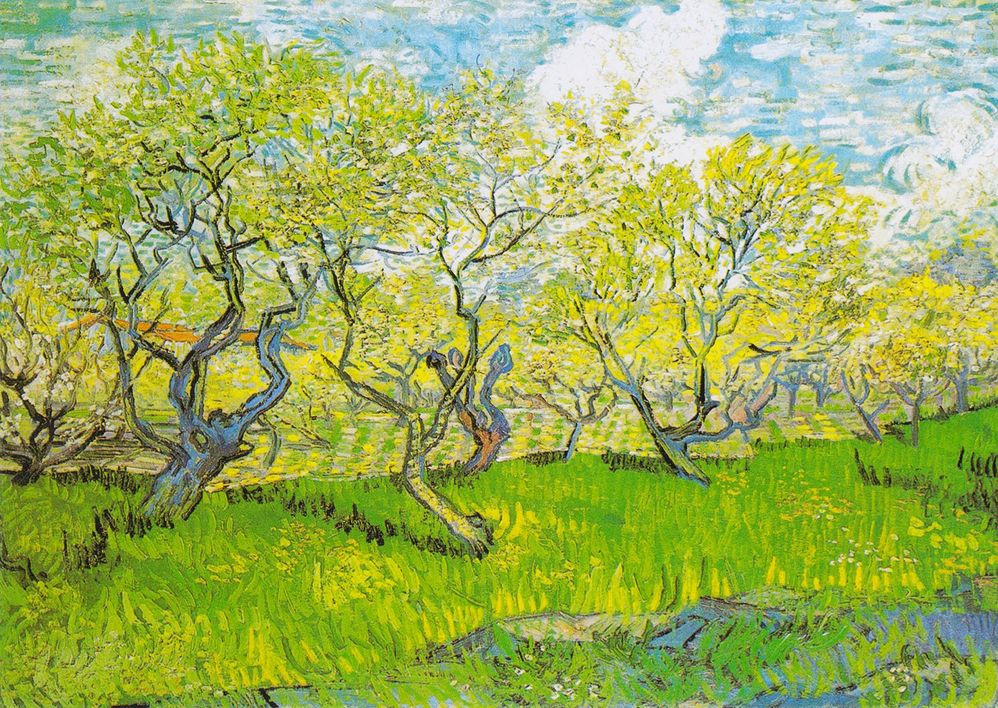 1000 Pieces Jigsaw Puzzle - Vincent Van Gogh: Orchard in Blossom (1179)