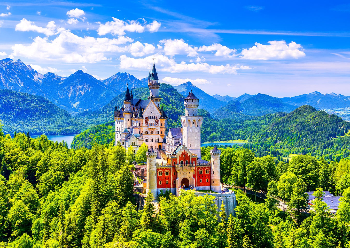 1000 Pieces Jigsaw Puzzle - Neuschwanstein Castle in Summer (1227)