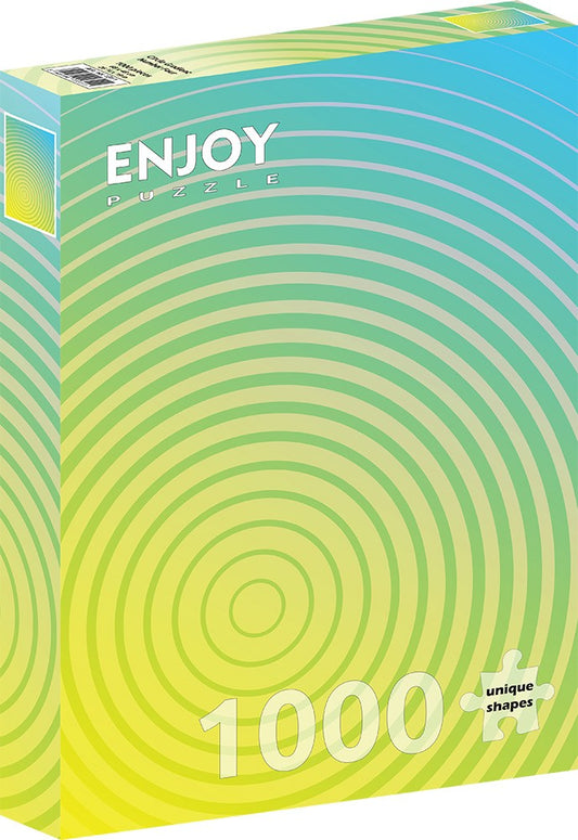 1000 Pieces Jigsaw Puzzle - Circle Gradient Number Four