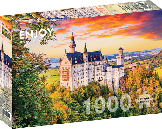 1000 Pieces Jigsaw Puzzle - Neuschwanstein Castle in Autumn