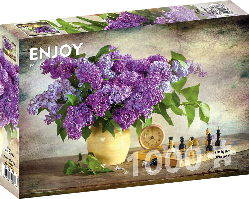 Comprar Puzzle Enjoy de Lilas e Xadrez de 1000 Pzs - Enjoy-1338