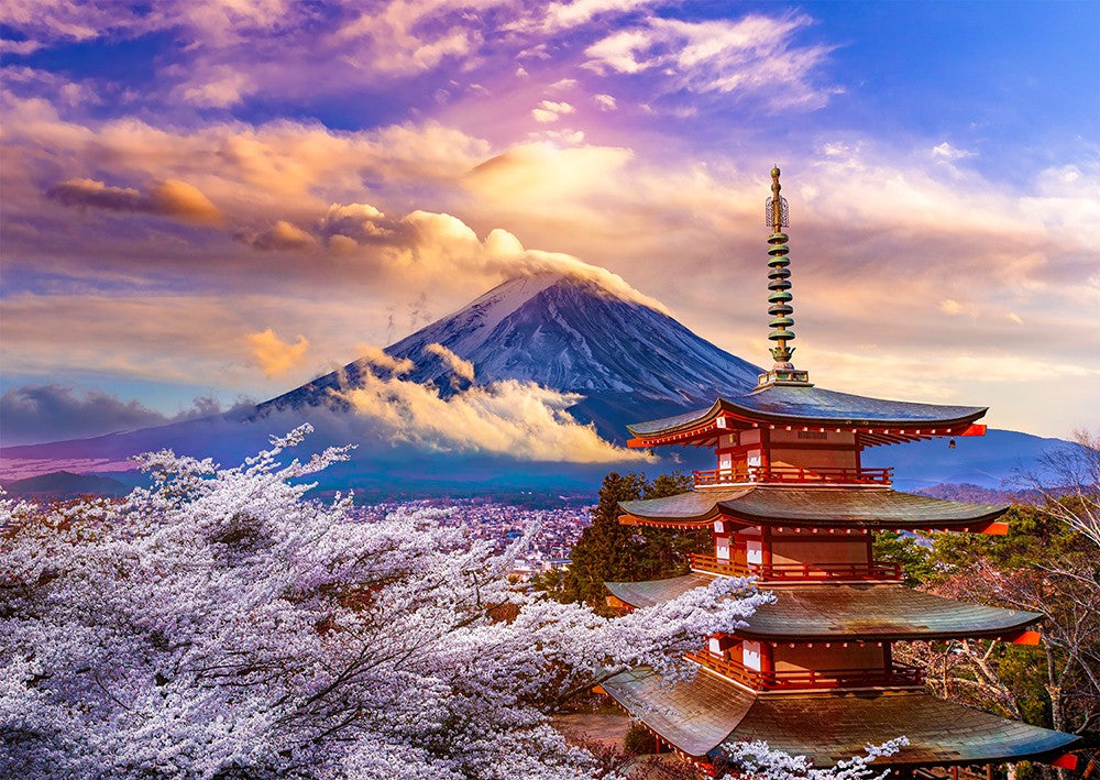 1000 Pieces Jigsaw Puzzle - Fuji Mountain in Spring (1368)