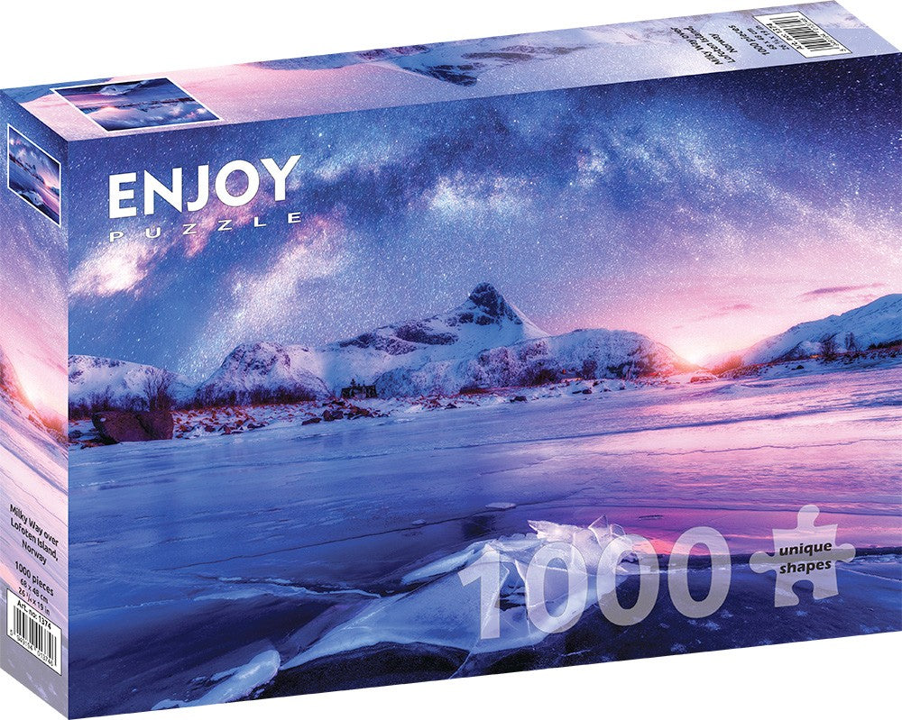 ENJOY Puzzle 1000 Piece Jigsaw For Adults – Matte Finish, Tight Fit Milky Way & Island Scene