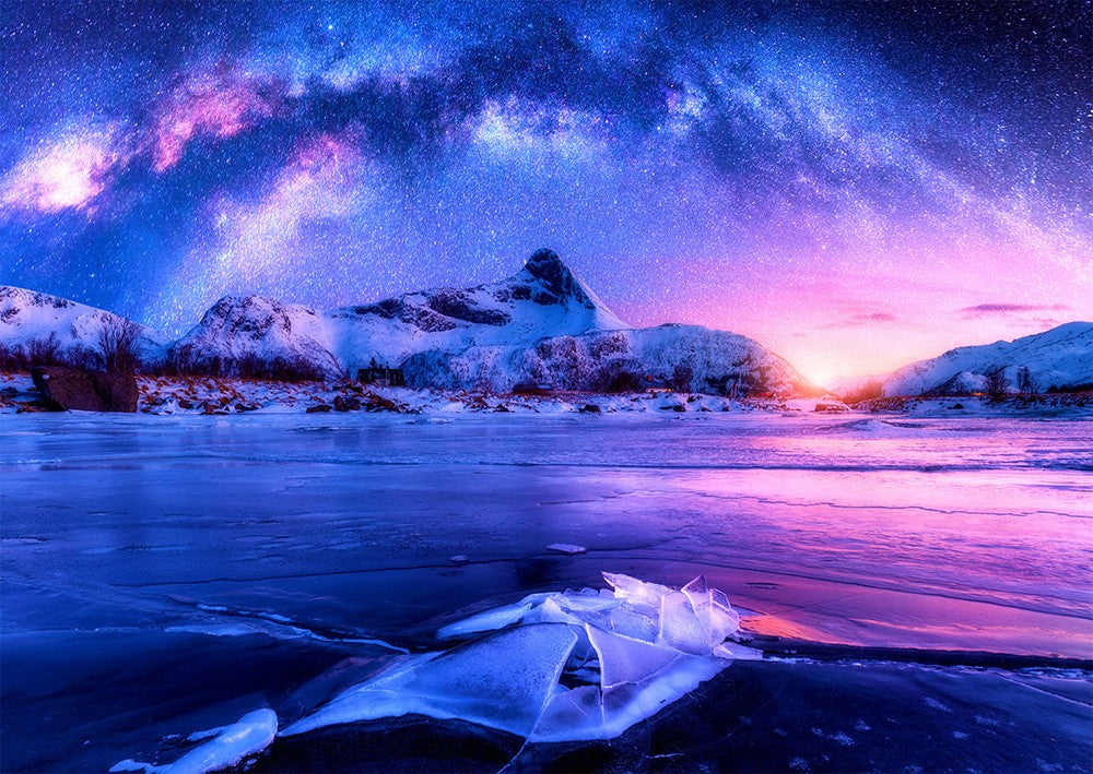 1000 Pieces Jigsaw Puzzle - Milky Way over Lofoten Island (1374)