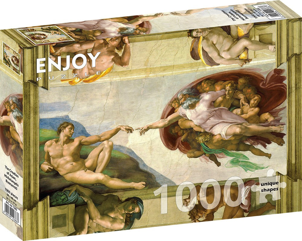 1000 Pieces Jigsaw Puzzle - Michelangelo Buonarroti: The Creation of A –  ENJOY Puzzle