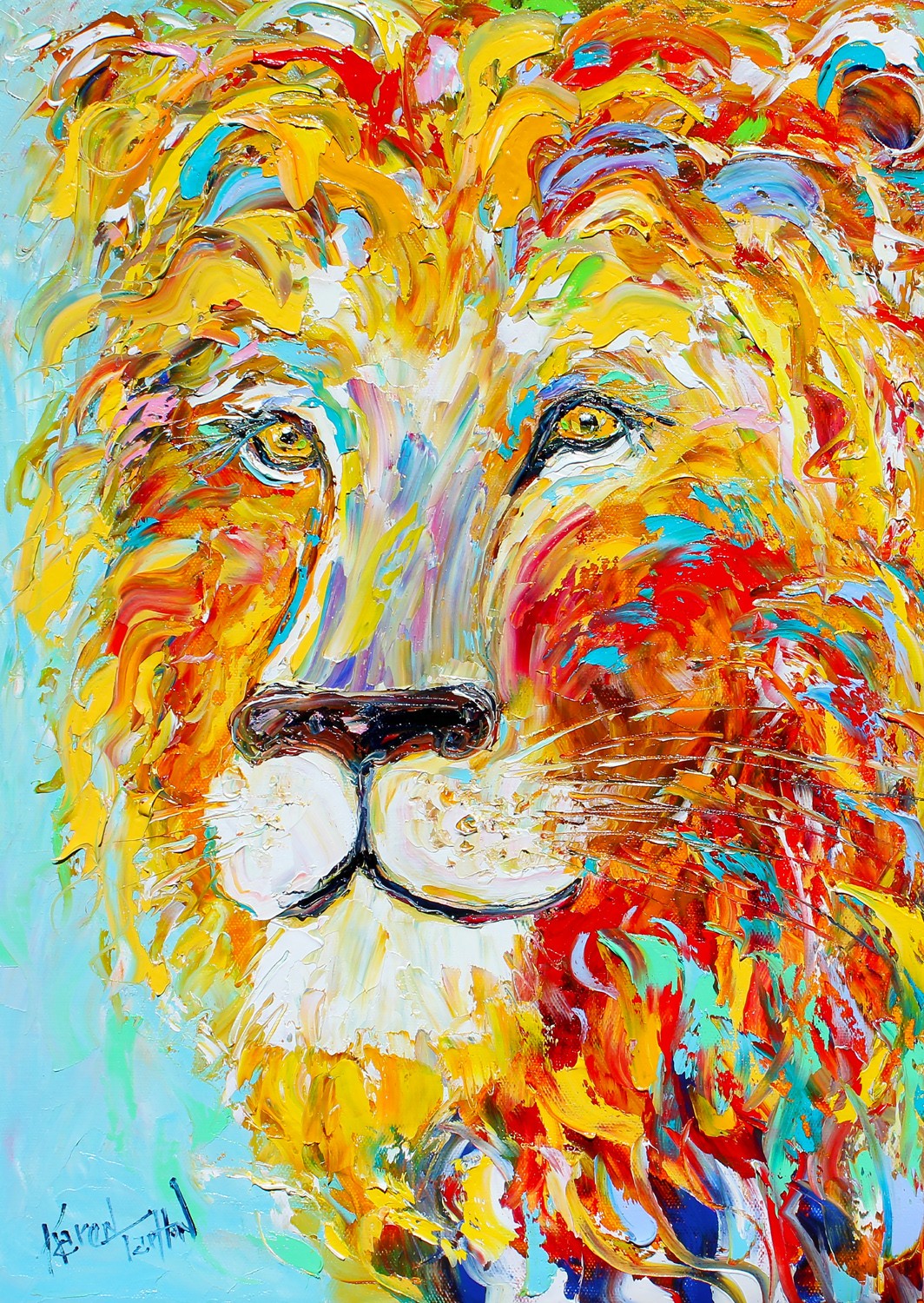 1000 Pieces Jigsaw Puzzle - Colorful Lion (1416)