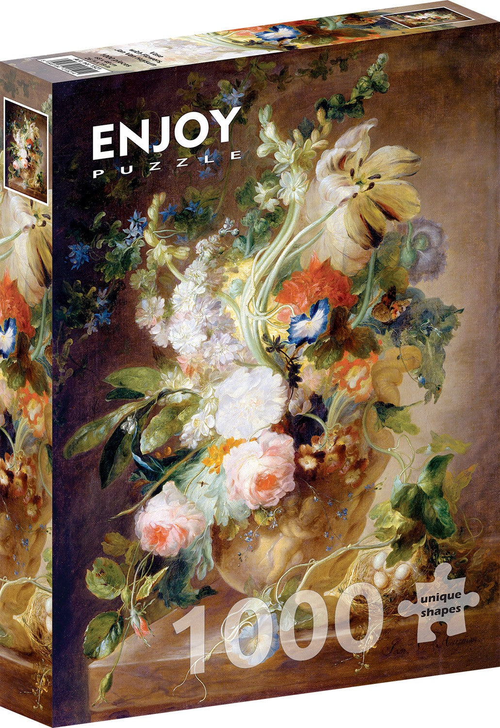 1000 Pieces Jigsaw Puzzle - Jan van Huysum: Vase with Flowers (1521) –  ENJOY Puzzle