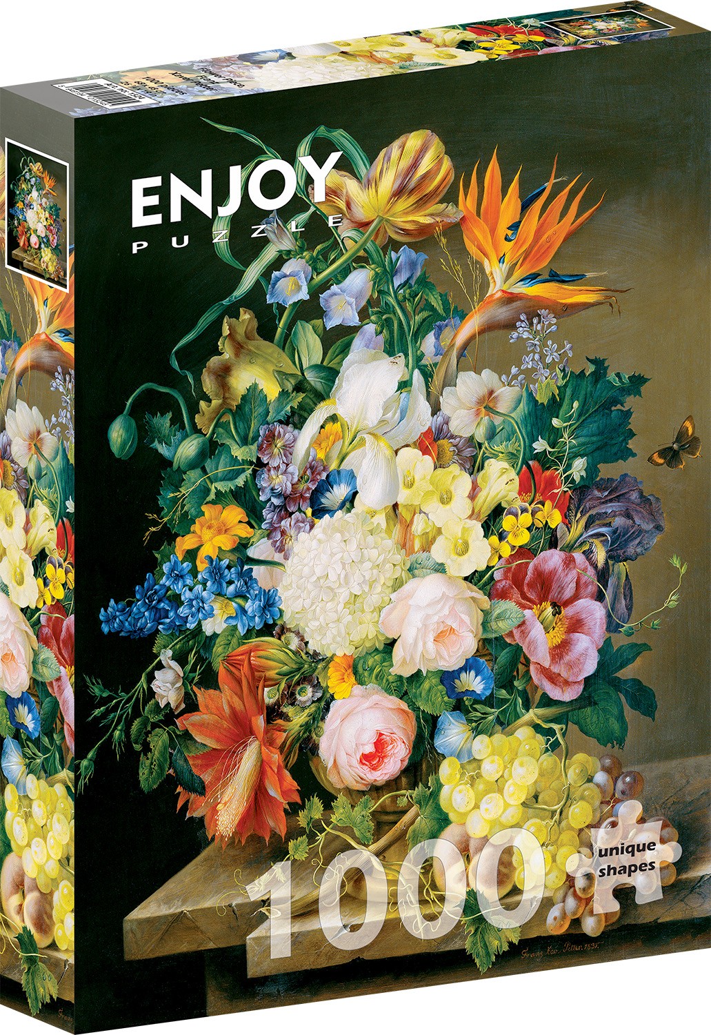 1000 Pieces Jigsaw Puzzle - Franz Xaver Petter: Flower Piece