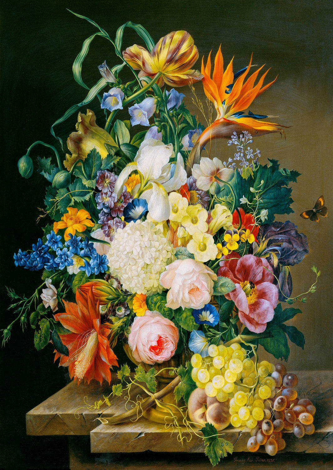 1000 Pieces Jigsaw Puzzle - Franz Xaver Petter: Flower Piece (1524)
