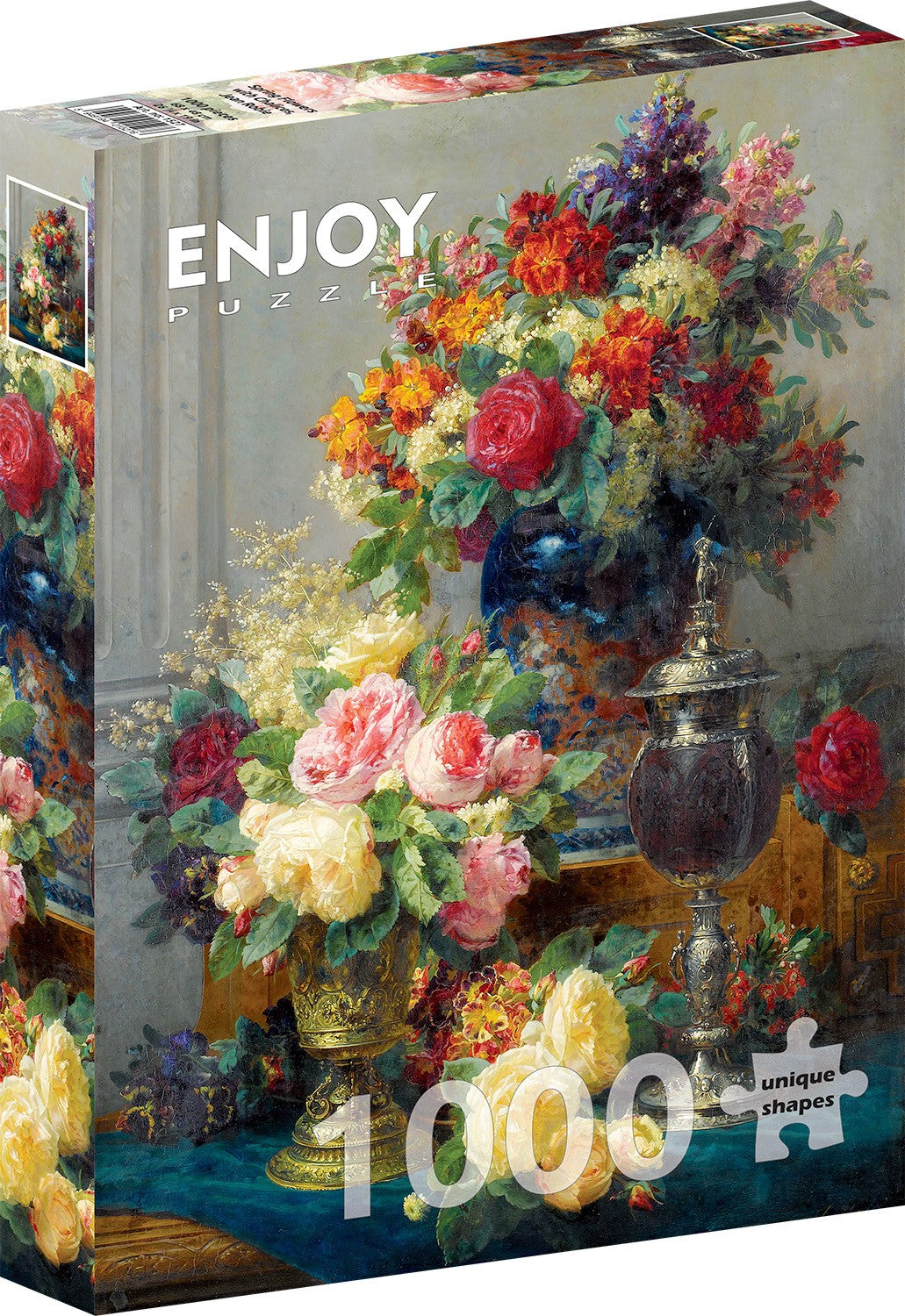1000 Pieces Jigsaw Puzzle - Jean Robie Baptiste: Spring Flowers with Chalices