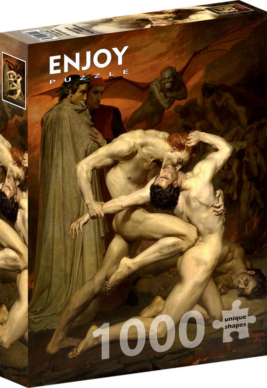 1000 Pieces Jigsaw Puzzle - William Bouguereau: Dante and Virgile