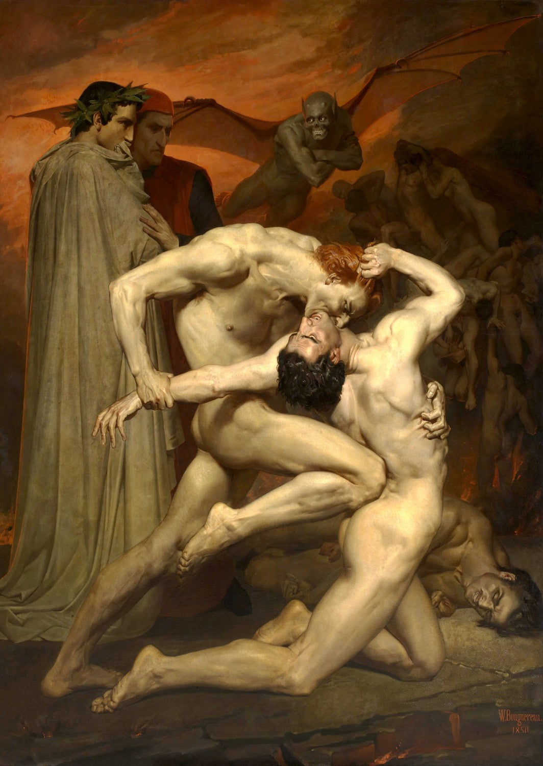 1000 Pieces Jigsaw Puzzle - William Bouguereau: Dante and Virgile (1563)