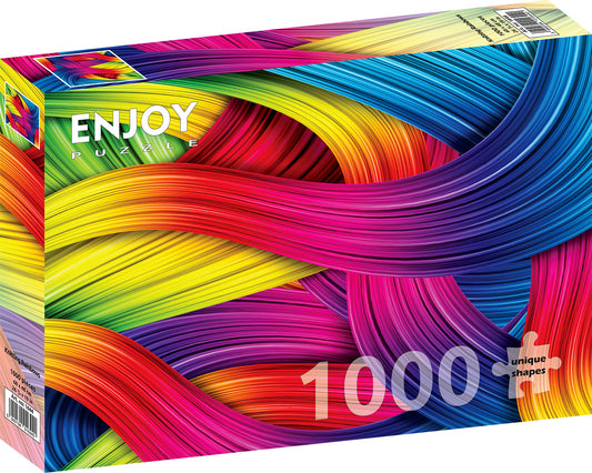 1000 Pieces Jigsaw Puzzle - Knitting Rainbows