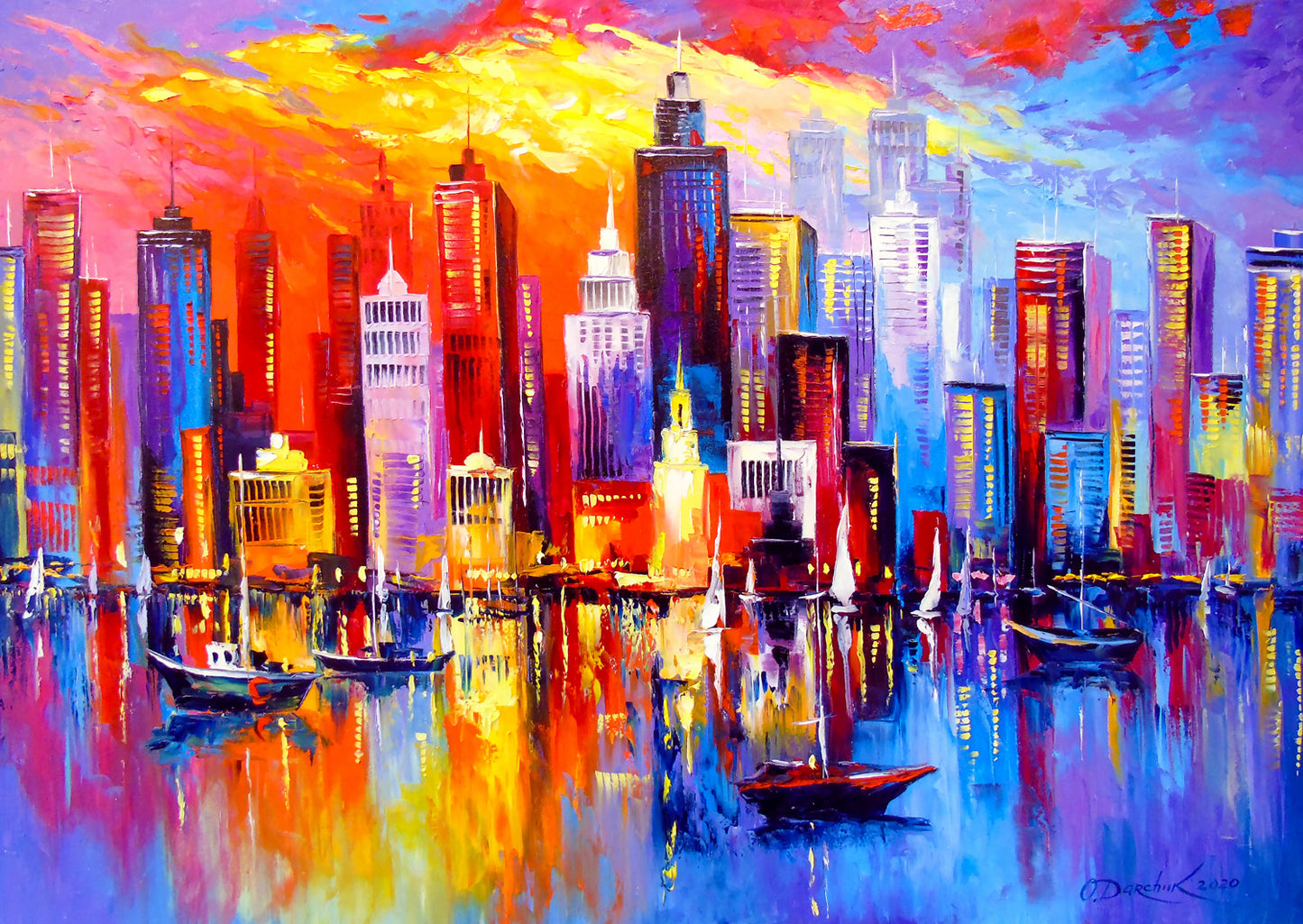 1000 Pieces Jigsaw Puzzle - Evening New York (1705)