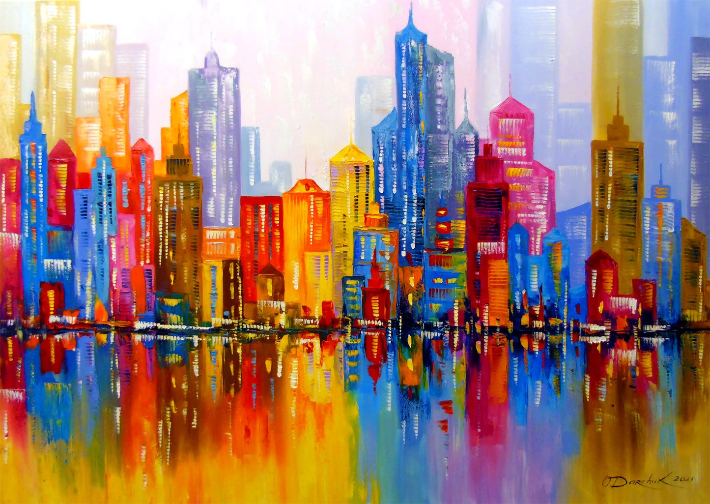 1000 Pieces Jigsaw Puzzle - Rainbow City (1729)