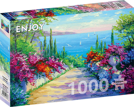 1000 Pieces Jigsaw Puzzle - Sunny Road to the Sea