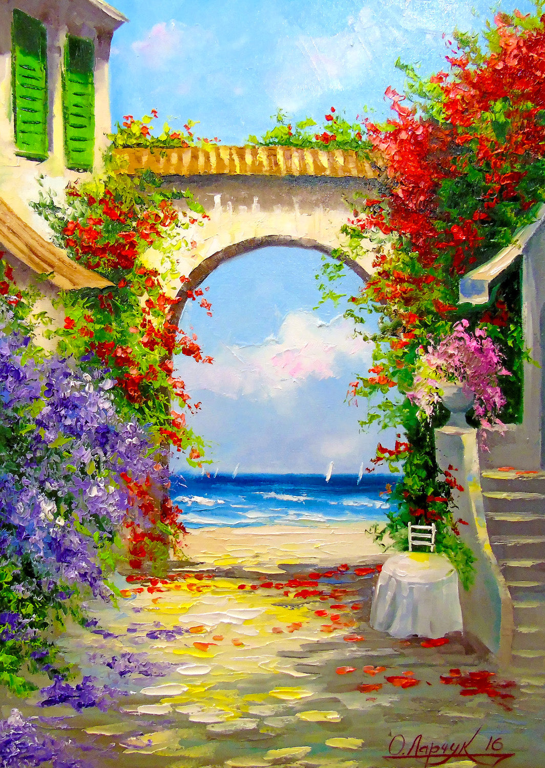 1000 Pieces Jigsaw Puzzle - At the Sea Shore (1769)