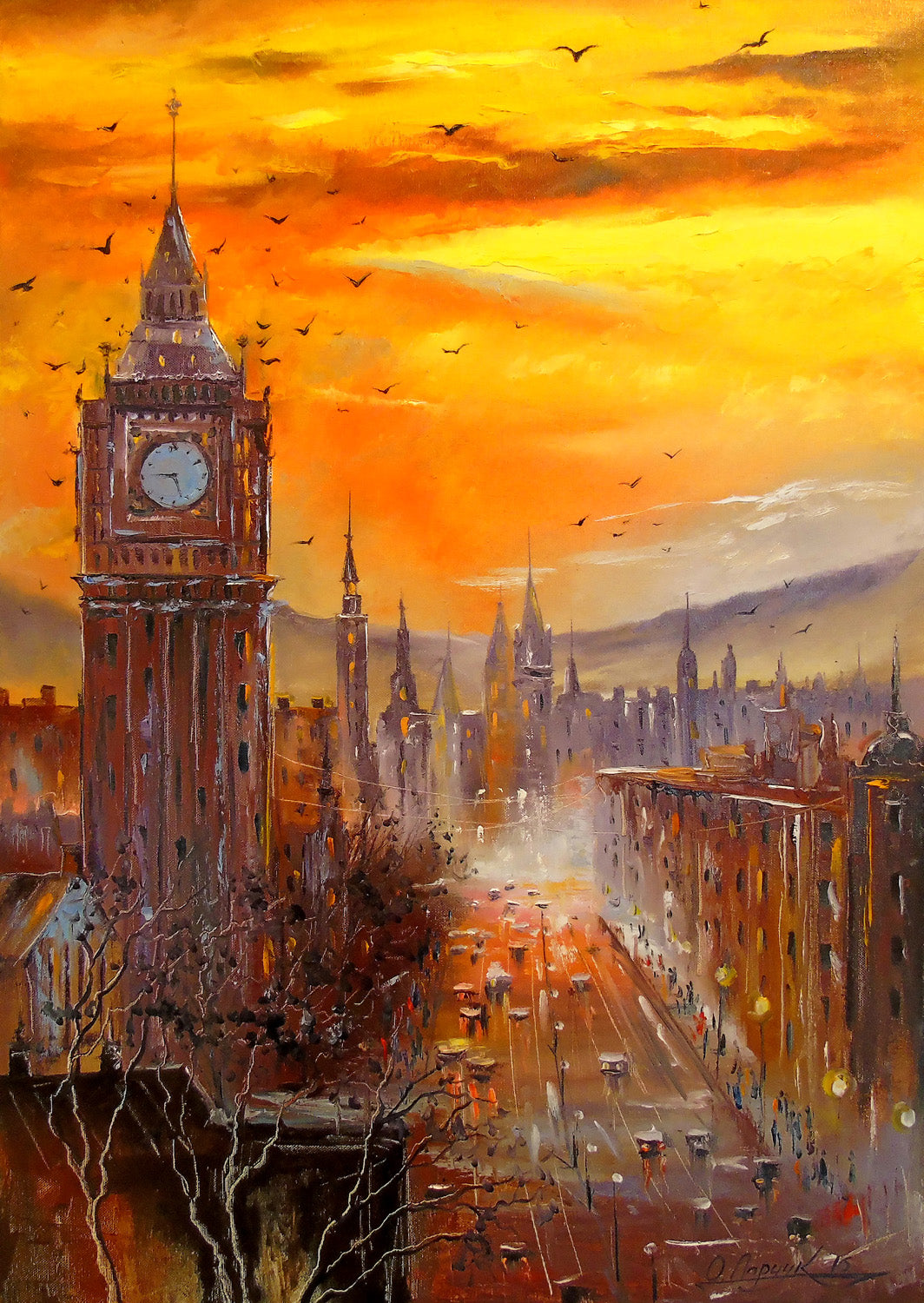 1000 Pieces Jigsaw Puzzle - London Evening (1805)